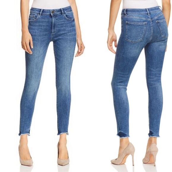 DL1961 Farrow High Rise Skinny Jeans Size 27 Medium Wash - Picture 1 of 10